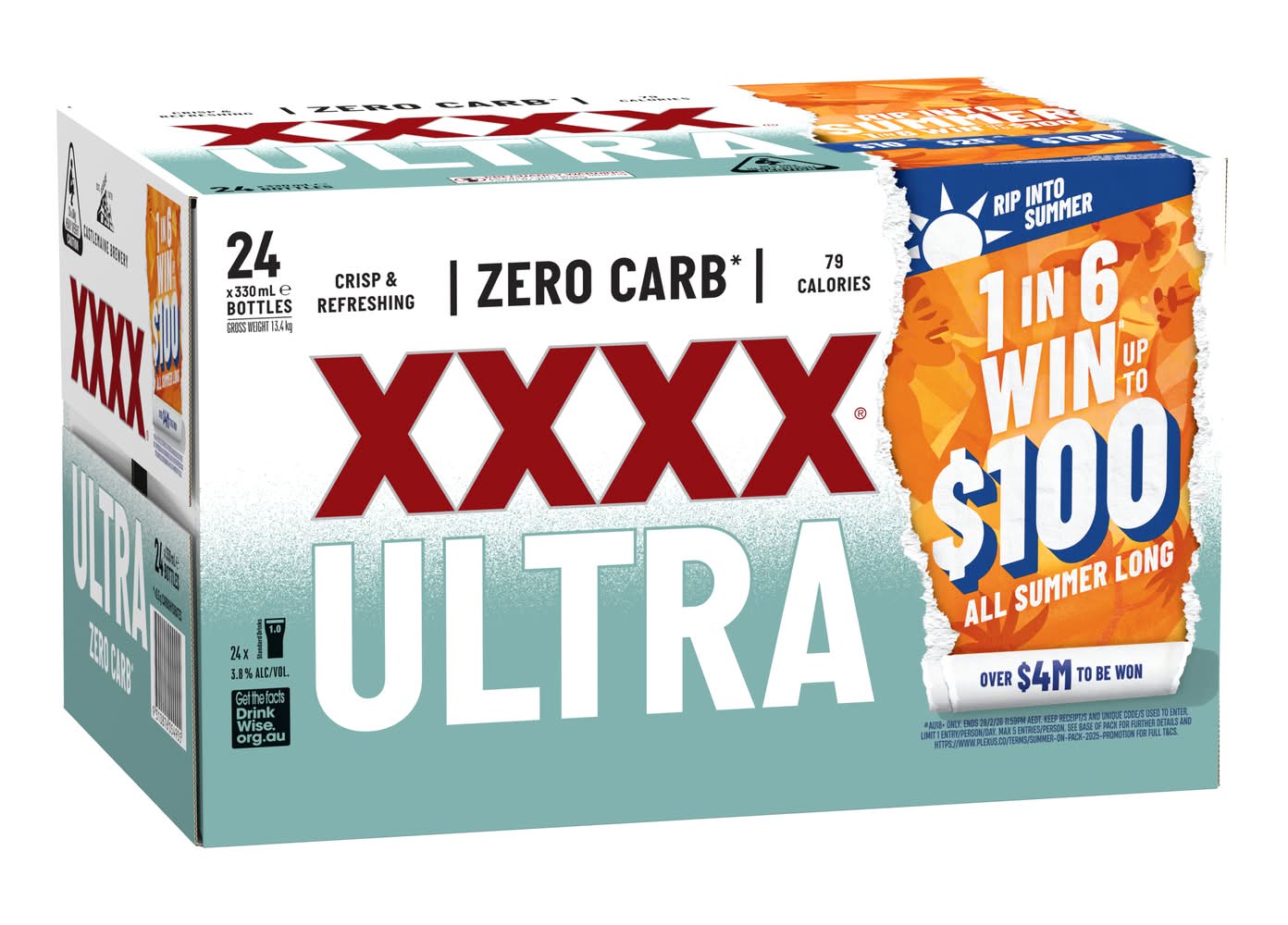 XXXX Ultra Bottle 330mL x Pack 24