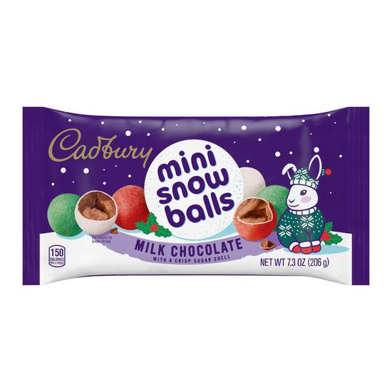 Order Cadbury Holiday Candy Coated Solid Milk Chocolate Snowballs - 7.3 oz food online from Rite Aid store, Costa Mesa on bringmethat.com