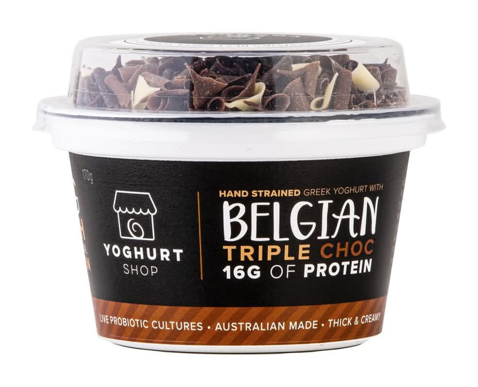 The Yoghurt Shop Belgian Triple Choc Greek Yoghurt 170g