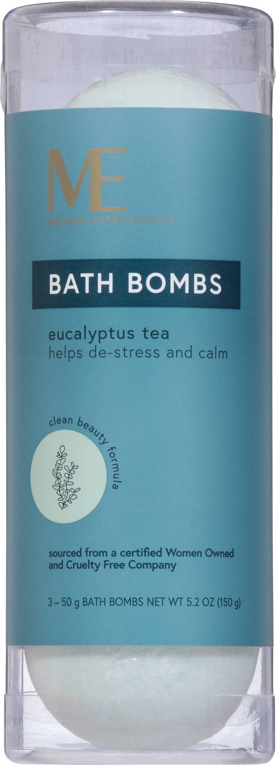 Modern Expressions Eucalyptus Tea Bath Bombs Soap