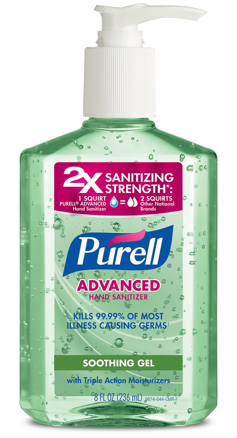 Purell Aloe Scent Gel Advanced Hand Sanitizer 8 Oz