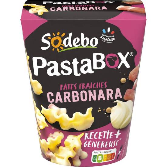 Pasta box  fusilli carbonara Sodebo 330g