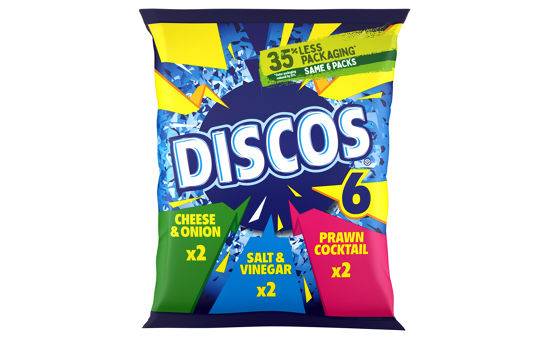 Discos Variety Multipack Crisps 6X26G