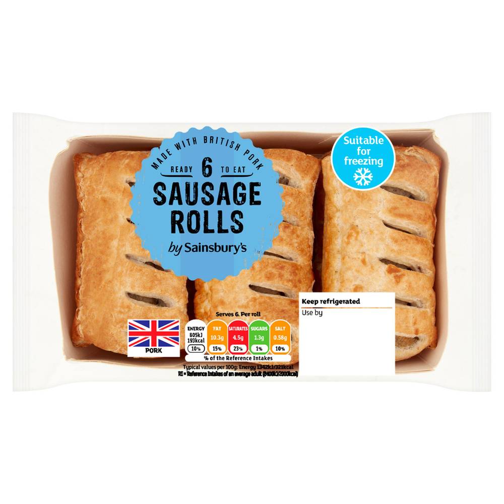 Sainsbury's Sausage Rolls x6 360g