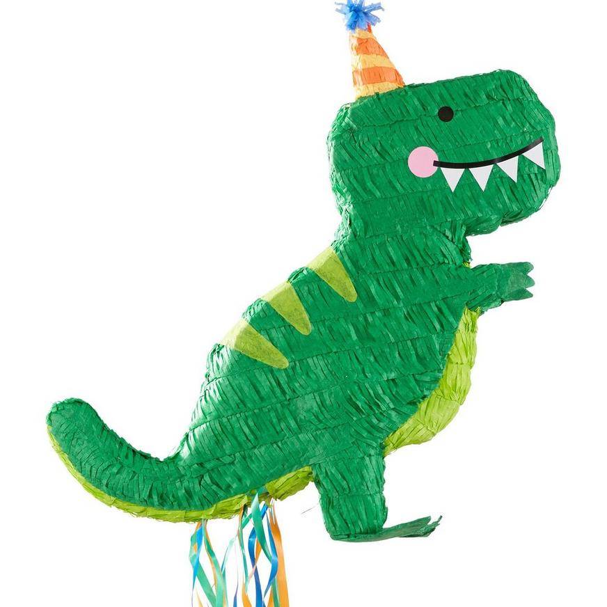 Party City Pull String Dinosaur Mite Pinata (multicolor)