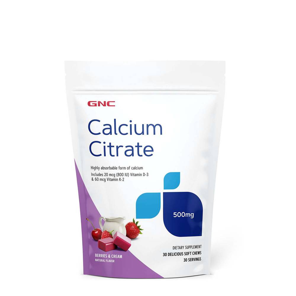 Gnc Calcium Citrate Soft Chews (30 ct) (berries-cream)