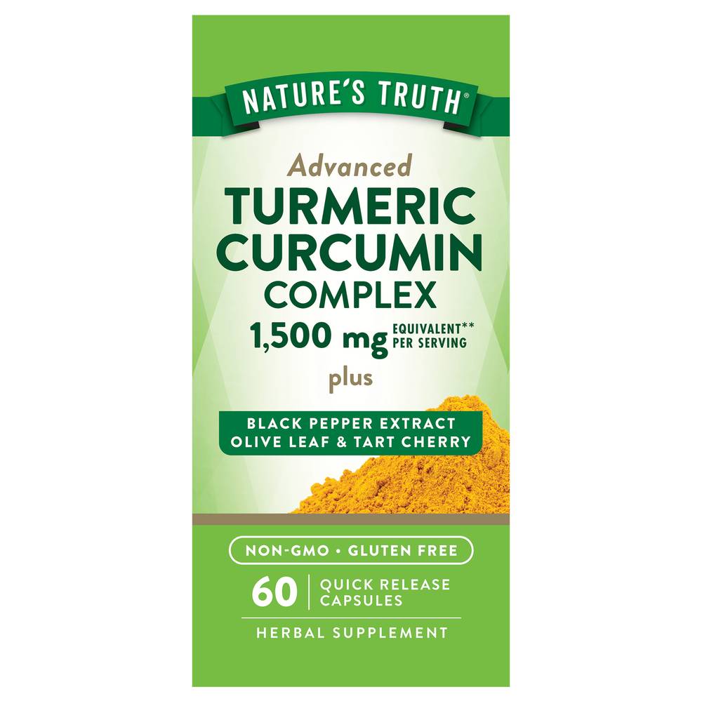 Nature's Truth Advanced Turmeric Curcumin 1500 mg Complex (2.5 oz)