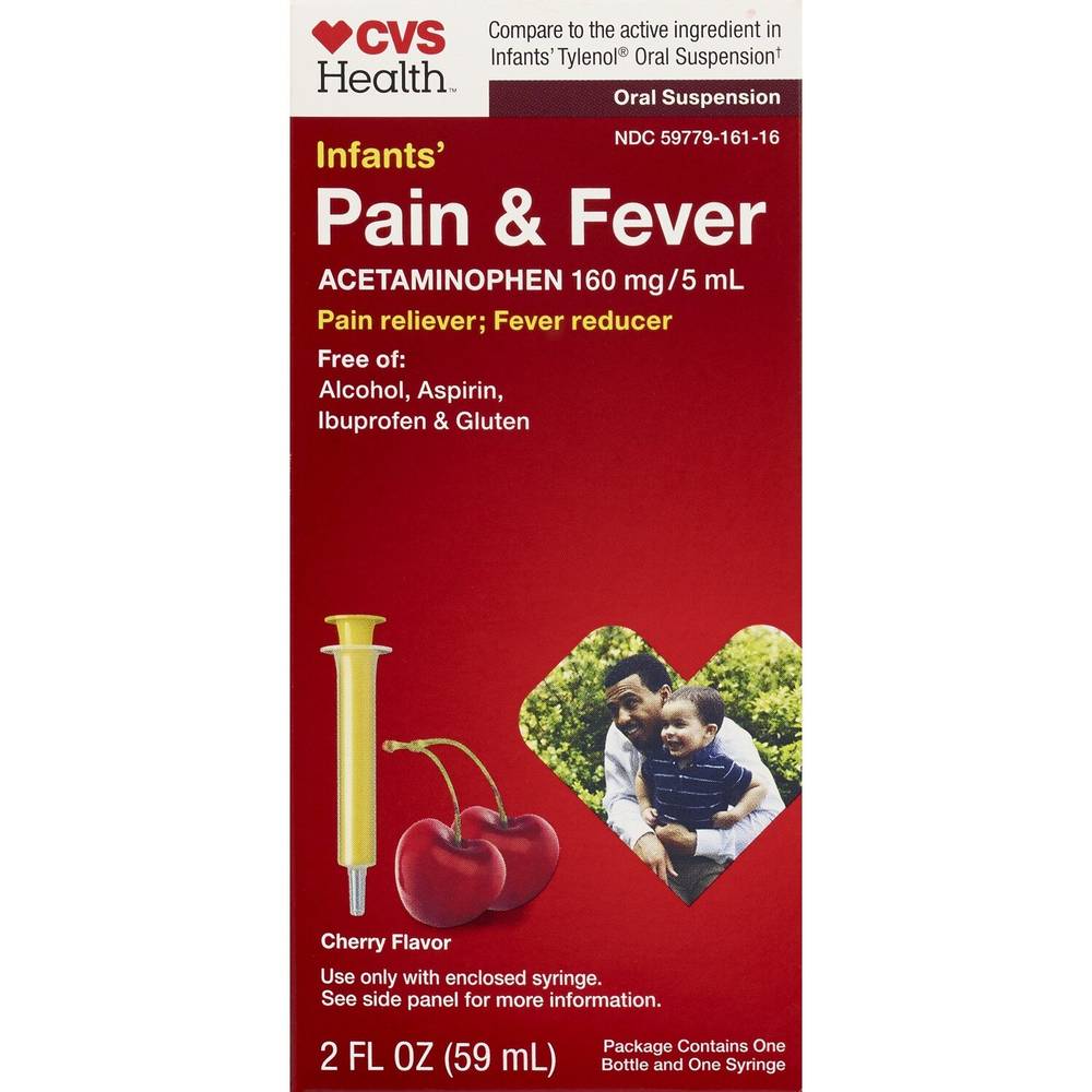 CVS Health Infants' Pain & Fever, Cherry, 2 OZ