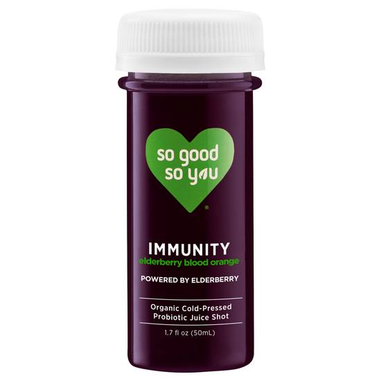 So Good So You Immunity Elderberry Blood Orange Probiotic Juice Shot (1.7 fl oz)