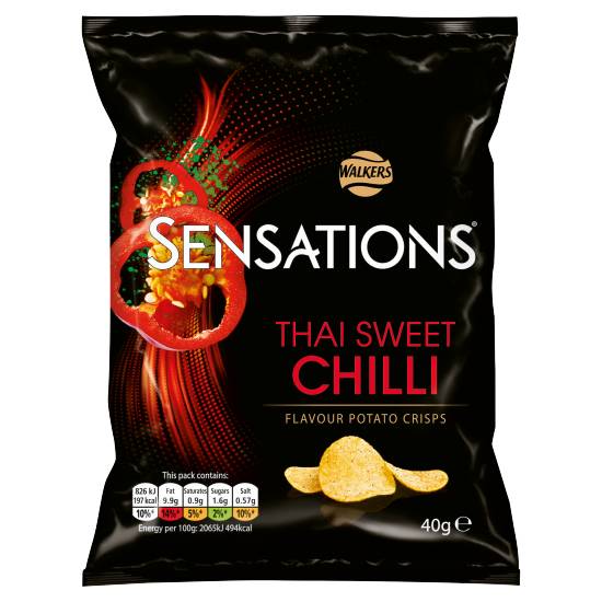 Walkers Sensations Thai Sweet Chilli Crisps 40g