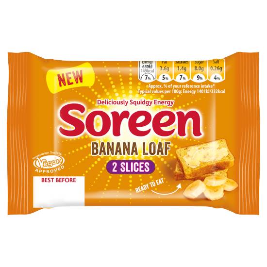 Soreen 2 Banana Loaf Slices 45g
