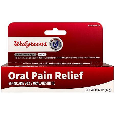 Walgreens Oral Analgesic Pain Relief Paste