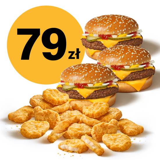 McNuggets® 20szt + 3x McRoyal®