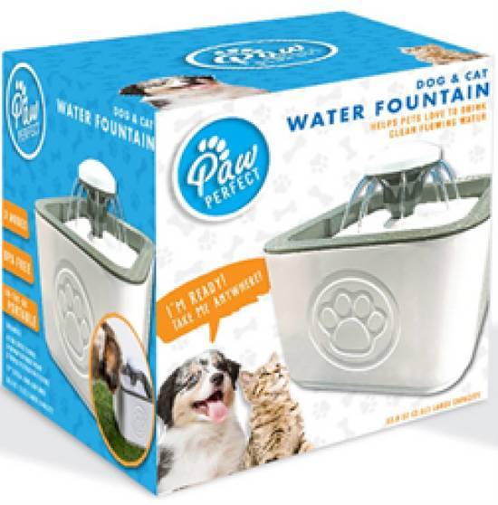 Paw water outlet fountain