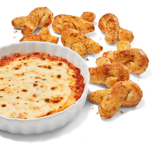 Cheesy Marinara Dip & Bread Twists