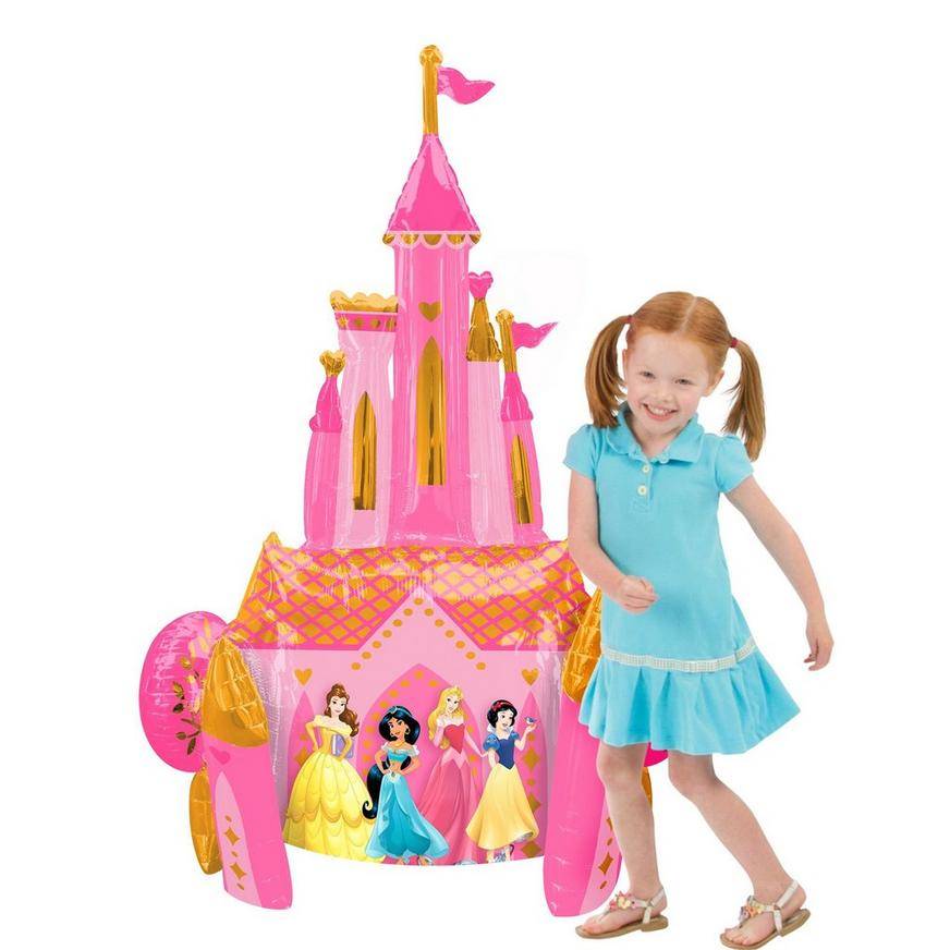 Uninflated Giant Gliding Disney Princess Castle Balloon