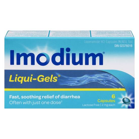 Imodium Liquigels Capsules (6 units)