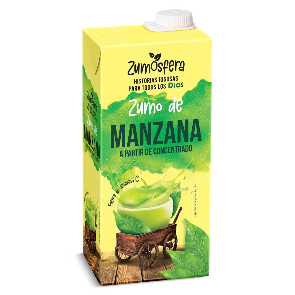 Zumo De Manzana 100% Zumosfera De Dia Brik 1 L