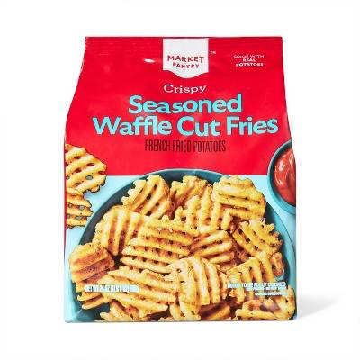 Market Pantry Cut French Fries Frozen Crispy Seasoned Waffle (24 oz)