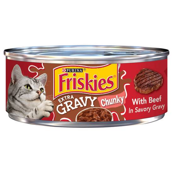 Purina Friskies Extra Gravy Chunky Beef in Sauce Cat Food
