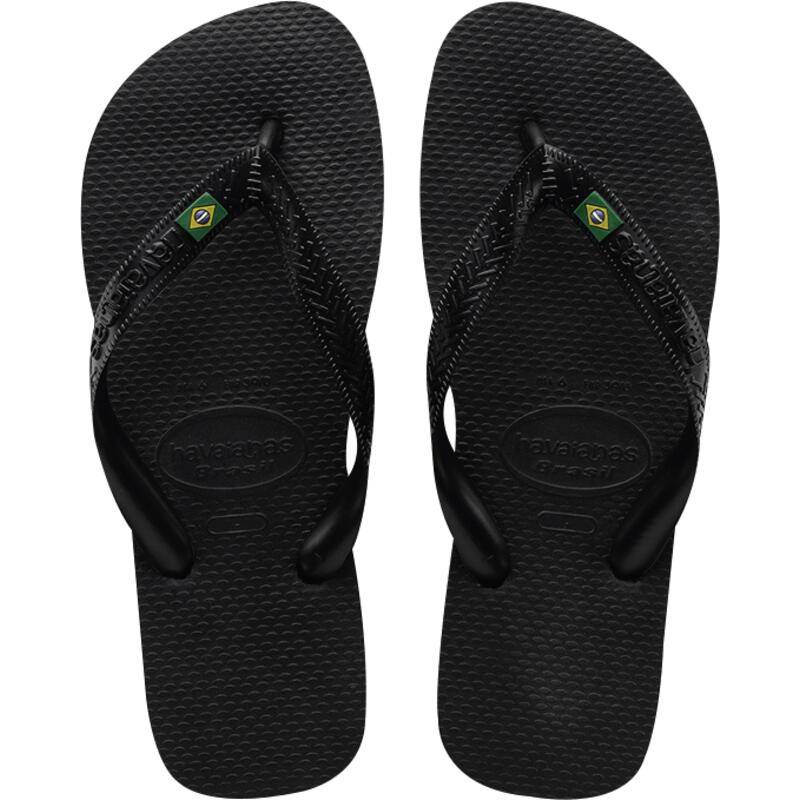 Havaianas chinelo preto bandeira do brasil (43/44)