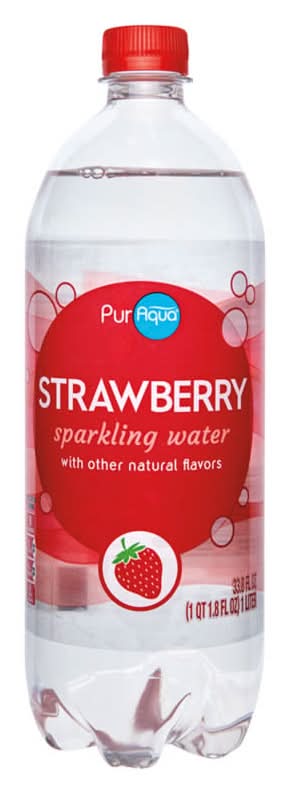 PurAqua Sparkling Flavored Water, Strawberry (33.8 fl oz)