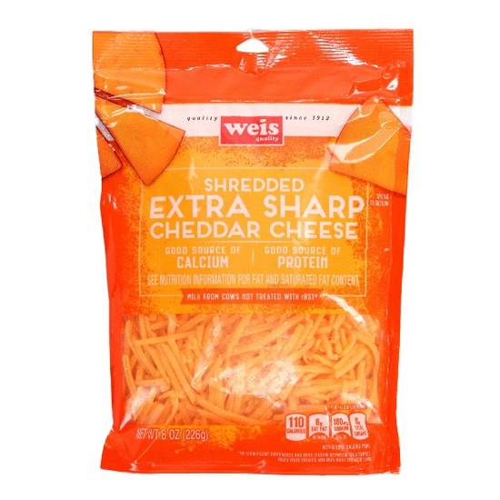 Weis Quality Shredded Extra Sharp Cheddar Cheese