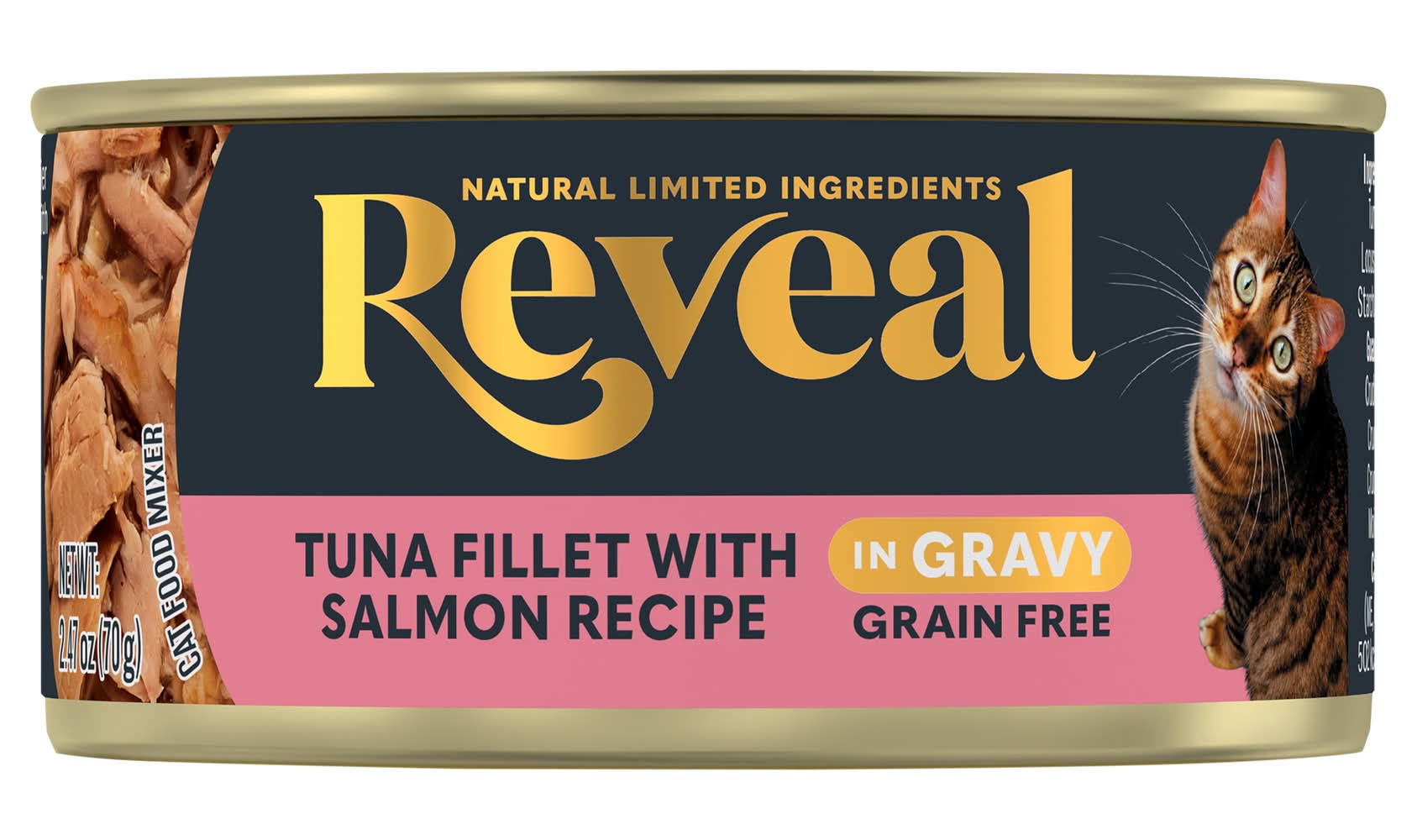 Reveal Pet Food Tuna Fillet With Salmon Wet Cat Food (2.47 oz)