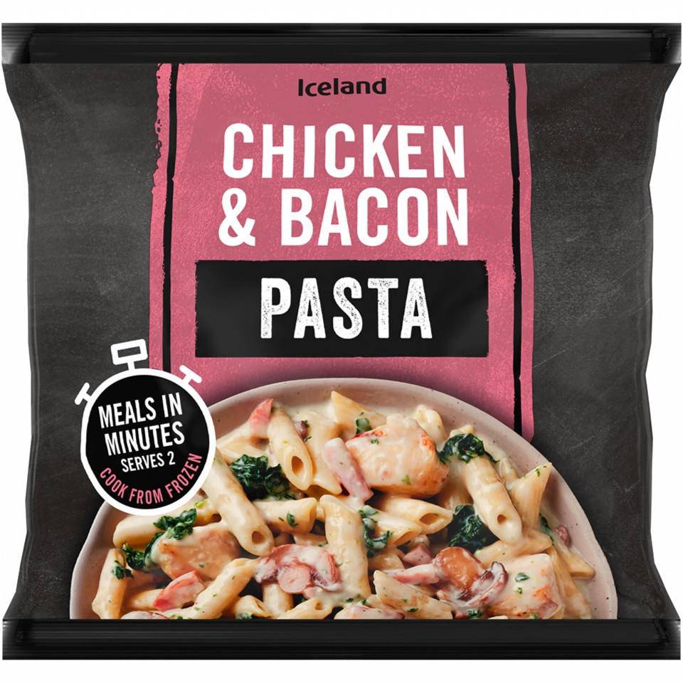 Iceland Meal in Bag Chicken Creamy Pasta (bacon)