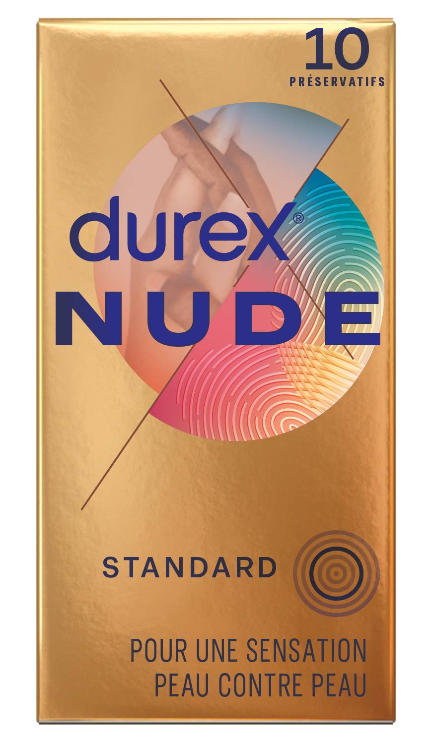 Durex - Préservatifs standard nude (10)