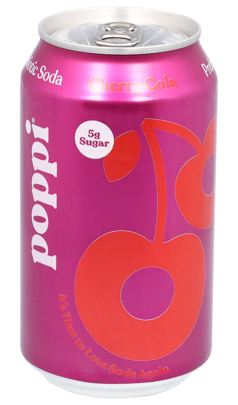 poppi Prebiotic Soda, Cherry Cola (12 fl oz)