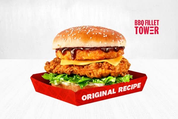 BBQ Fillet Tower Burger