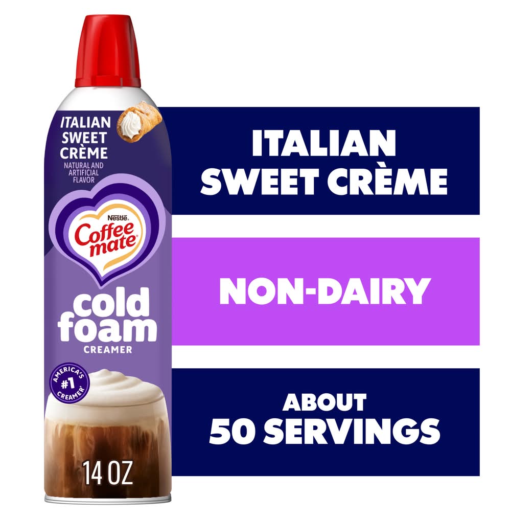 Coffee-Mate Cold Foam Creamer, Italian Sweet Crème (14 oz)