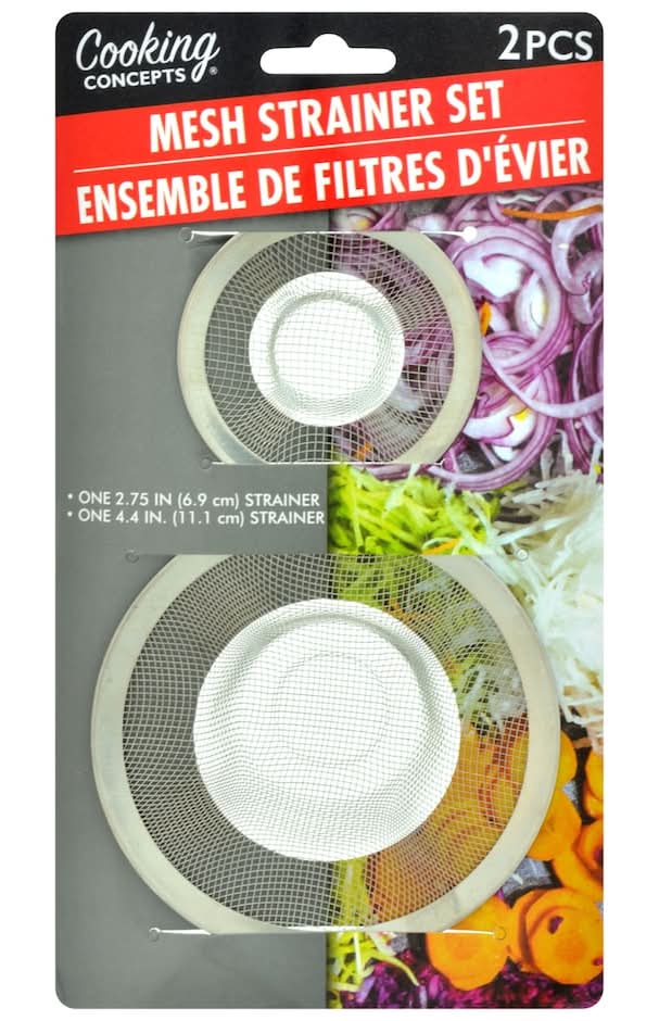 Cooking Concepts Mesh Strainers Set, 2.75-4.37 in (2 ct)