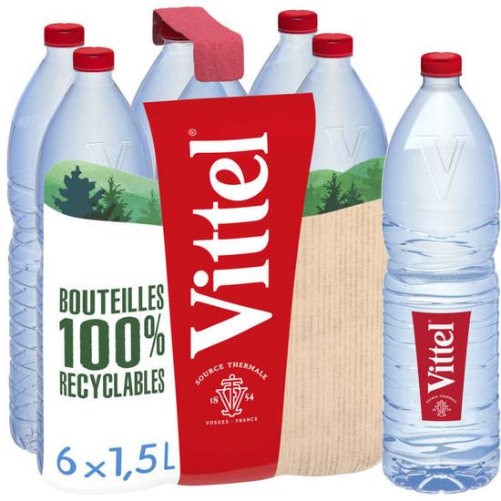 Vittel eau minérale naturelle plate 1.5 L