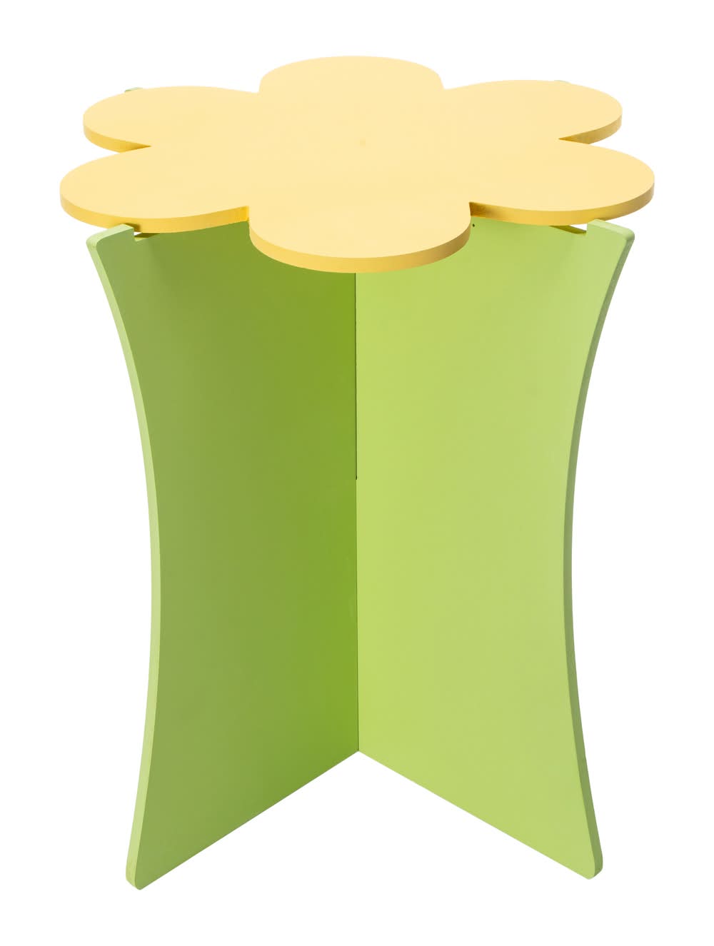 Daisy Side Table 14.96in x 15.75in Yellow