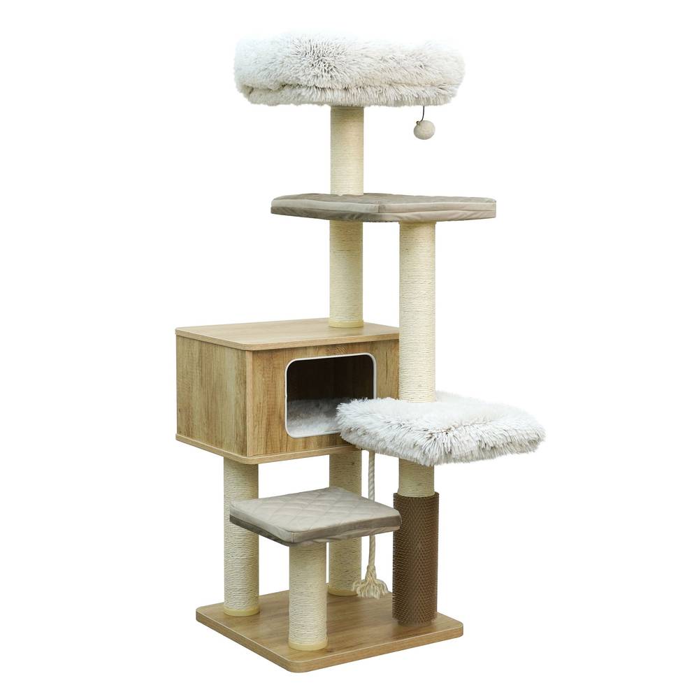 Catry Kasio 55 inch Cat Tree, With 6 Levels and Large Condo