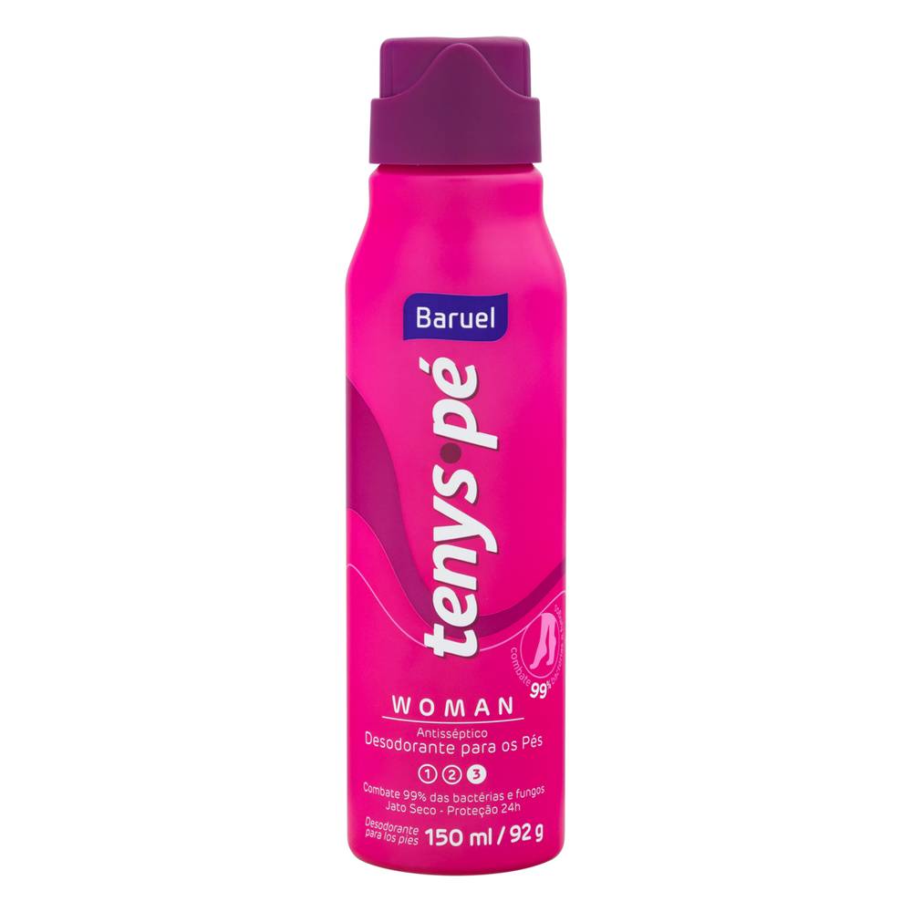 Baruel desodorante para os pés woman tenys pé (150 ml)