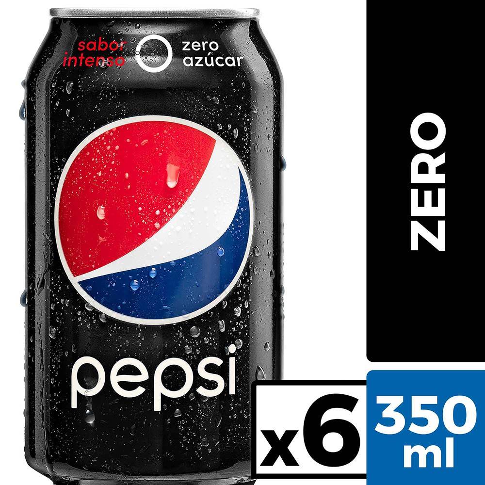 Pepsi · Bebida gaseosa zero azúcar - Intenso (6 x 350 ml)