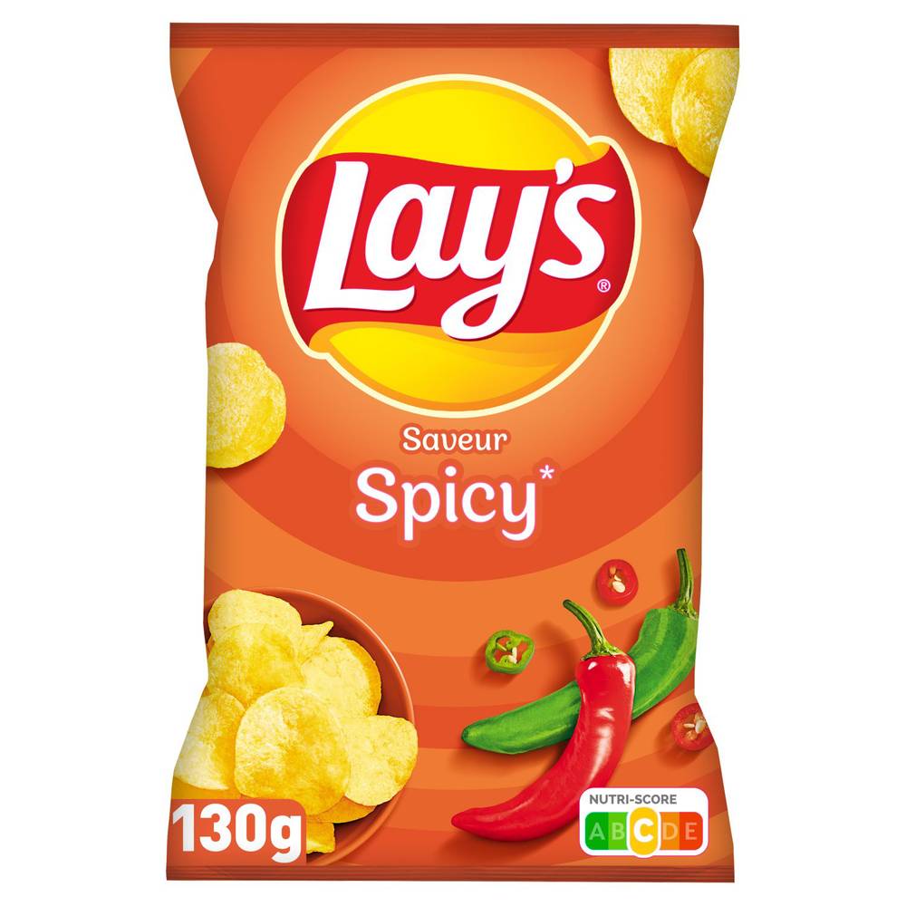 Lay's - Chips de pommes de terre, spicy (130g)