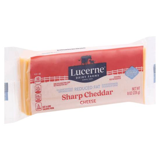 Lucerne Sharp Cheddar Reduced Fat Cheese (8 oz)