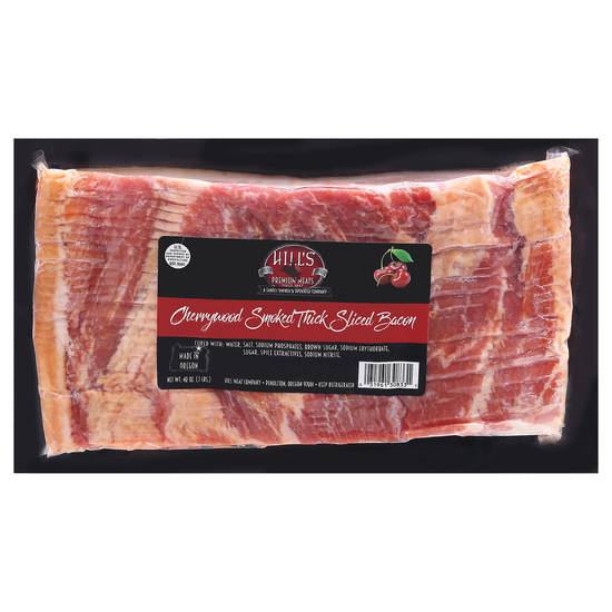 Hill's Premium Meats Cherrywood Smoked Thick Sliced Bacon (48 oz)
