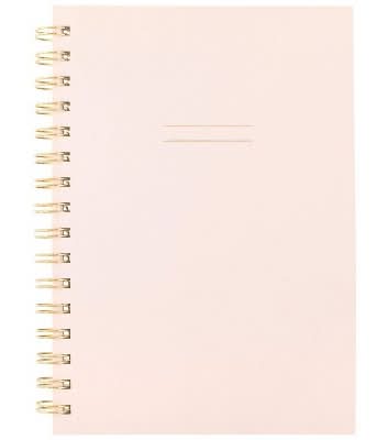 Sugar Paper Essentials 3 Subject Notebook, 5 1/2x8 1/2 in, Pale Pink