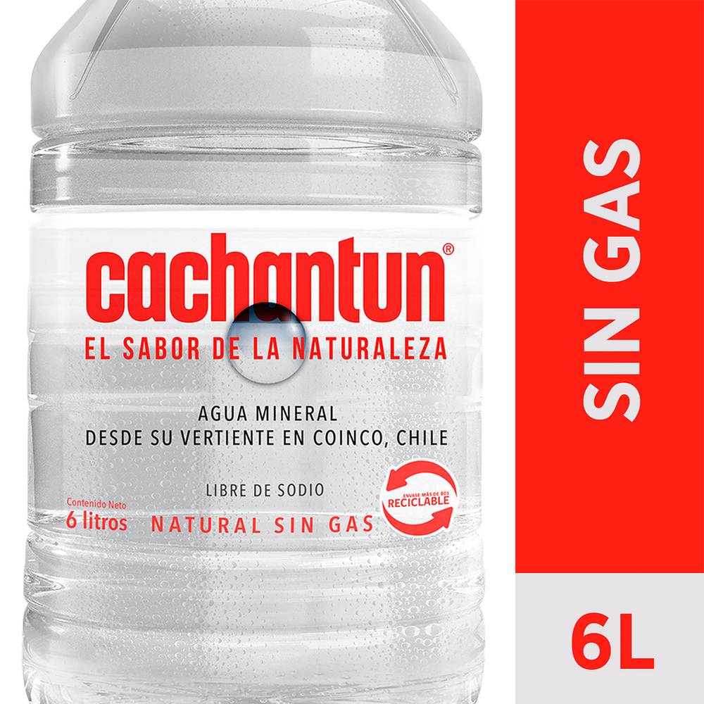 Cachantun agua mineral sin gas (bidón 6 l)