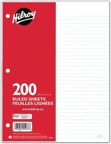 Hilroy Ruled Paper (200 units)