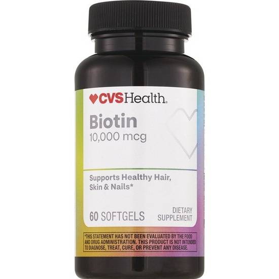 CVS Biotin Softgels, 60 CT