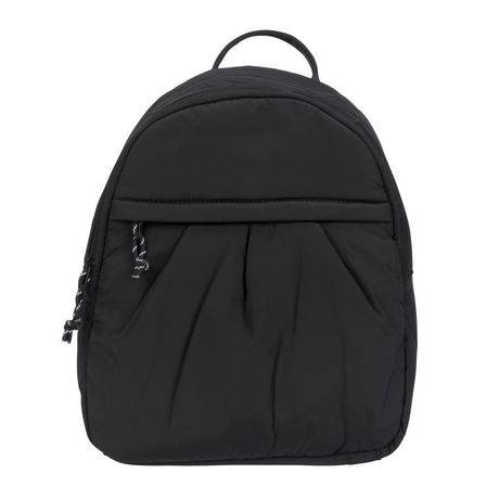 Anna Ladies Pleated Backpack - Handbag (Color: Black)