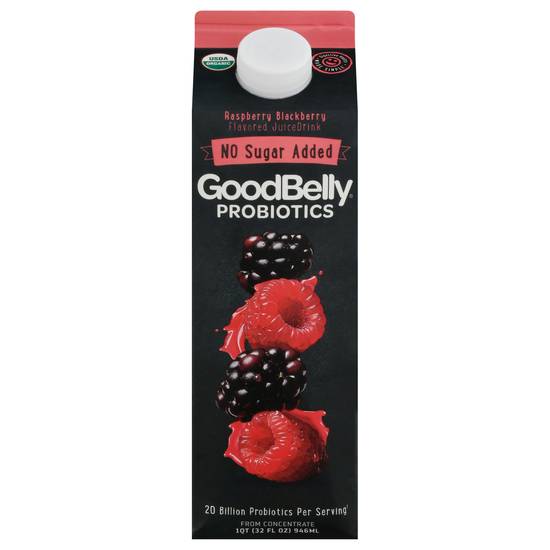 Goodbelly Probiotics Raspberry Blackberry Flavored Juice Drink (32 fl oz)