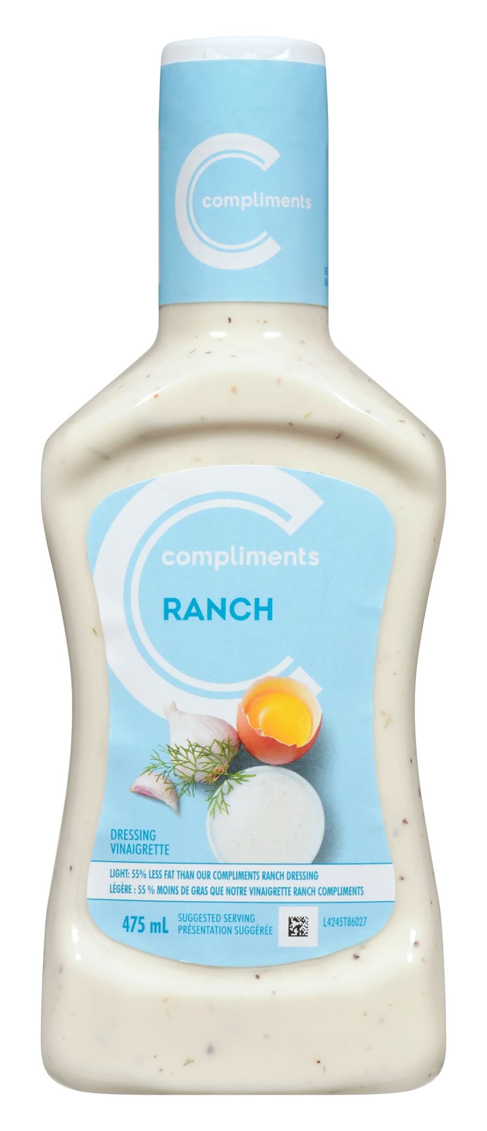Compliments Balance Ranch Dressing (475 g)