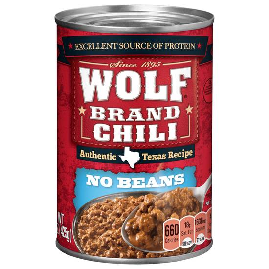 Wolf No Beans Chili Beans (15 oz)